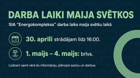 Darba laiks maija svētkos